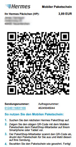 qr code dagkaart hermes|hermes paketschein ohne drucker.